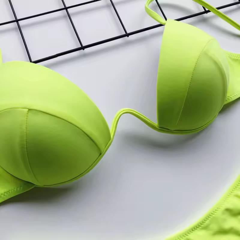 Bikini Malla Soutien Con Aro Y Colaless En V Varios Colores