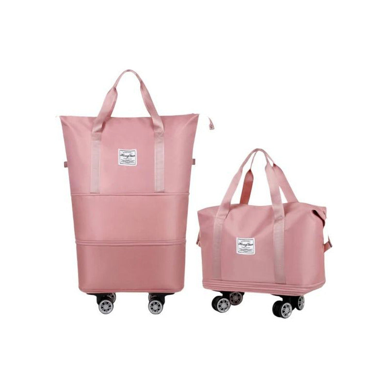 Bolso De Viaje Plegable Expandible Con Ruedas Desmontables