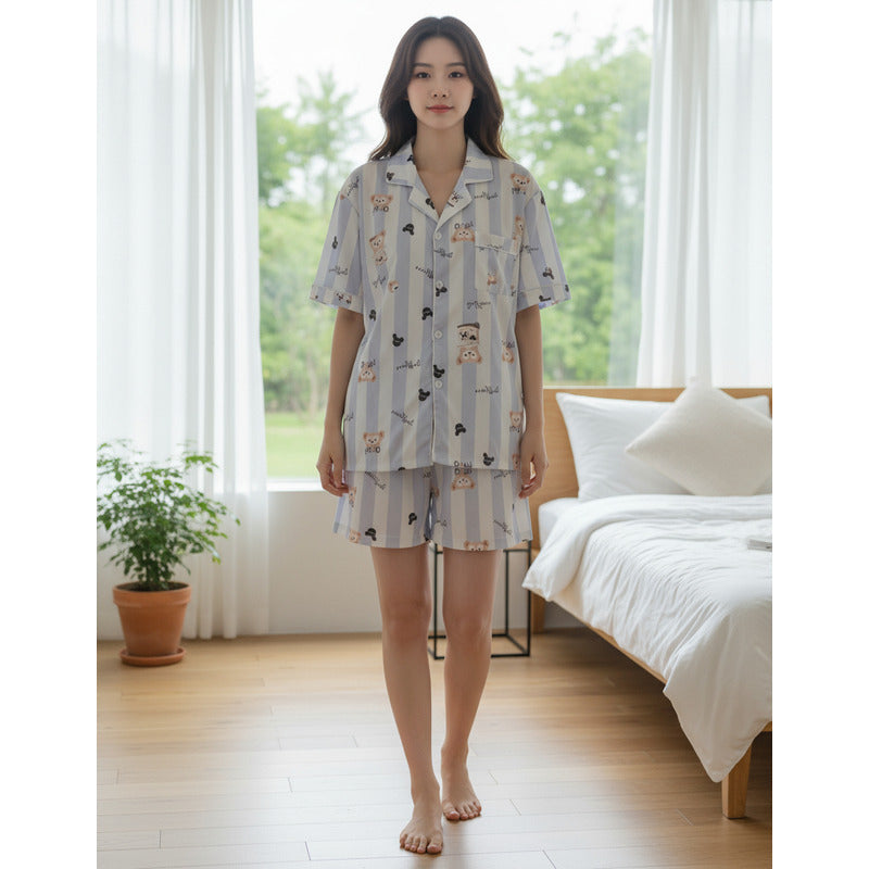 Pijama Corto Stitch - Snoopy - Patricio Bob Esponja Y Varios