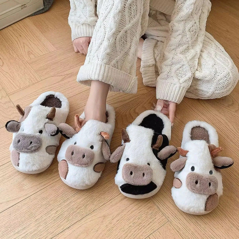 Pantufla Vaca Sin Talón Talles Del 36 Al 45 Suela De Goma