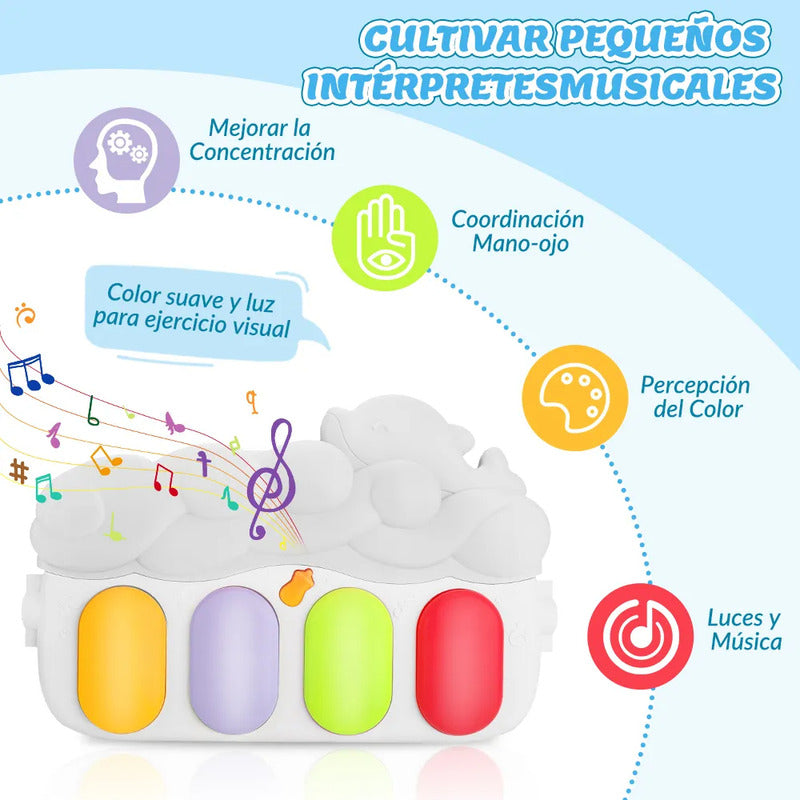 Gimnasio Alfombra Musical E Interactivo Con Piano Uniteduy