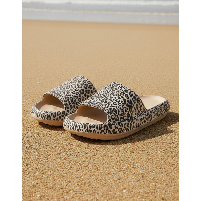Chancletas Sandalias Ojotas Gomones Playa Animal Print