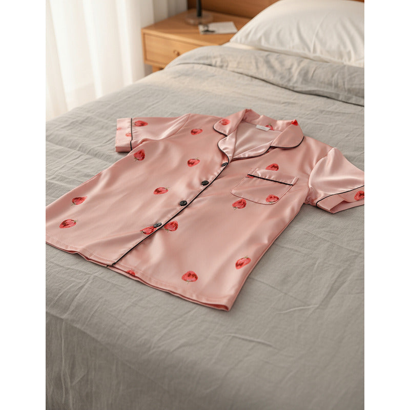 Pijamas Seda Fría Cortos M L Xl Y Xxl Disney Mickey - Minnie