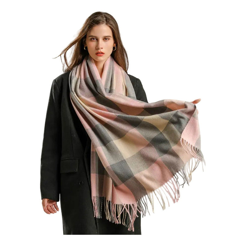 Bufanda Pashmina Chalina Dama Afelpada Liviana Y Suave