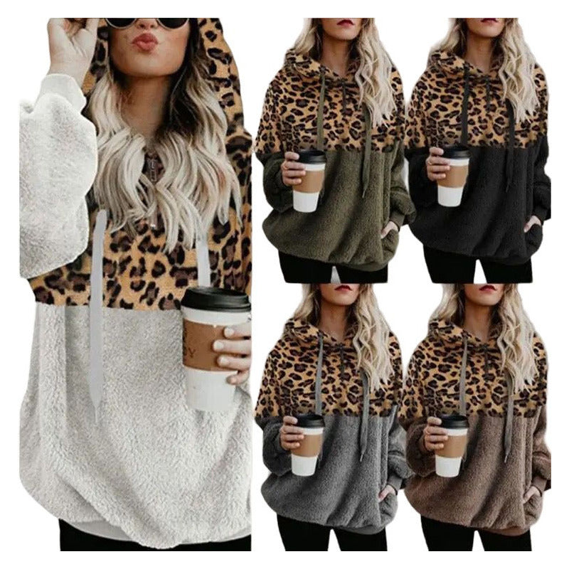 Buzo Canguro Animal Print Cremallera Capucha Uniteduy