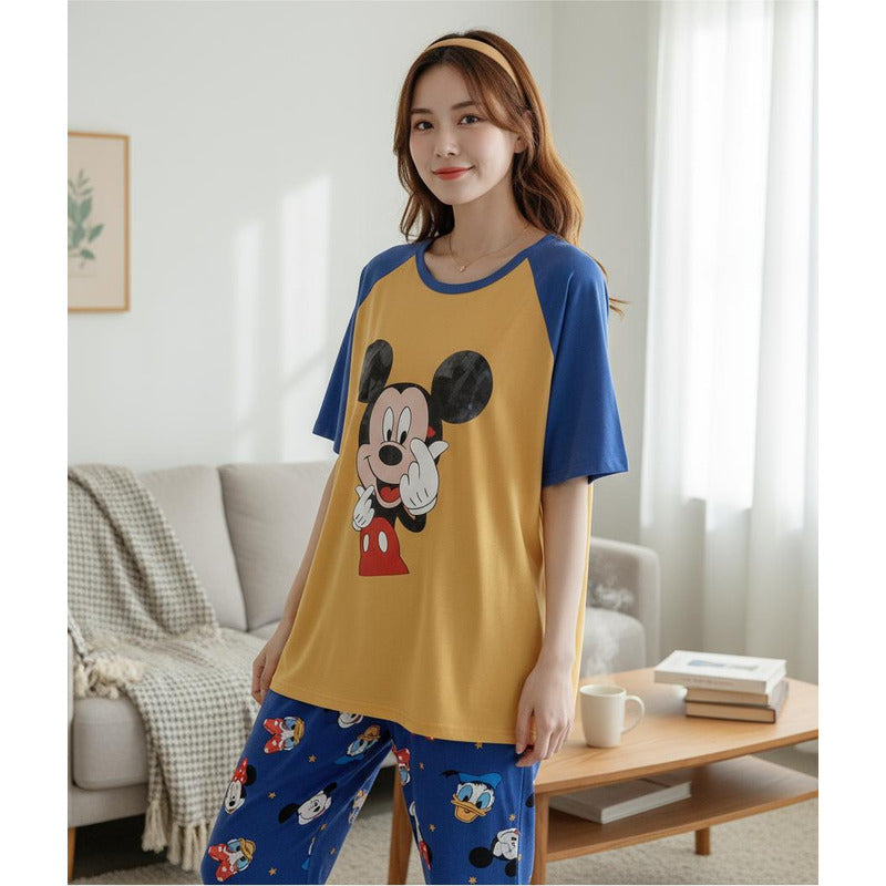 Pijama Pantalon Y Remera Stitch Minnie Donald Daisy Mickey