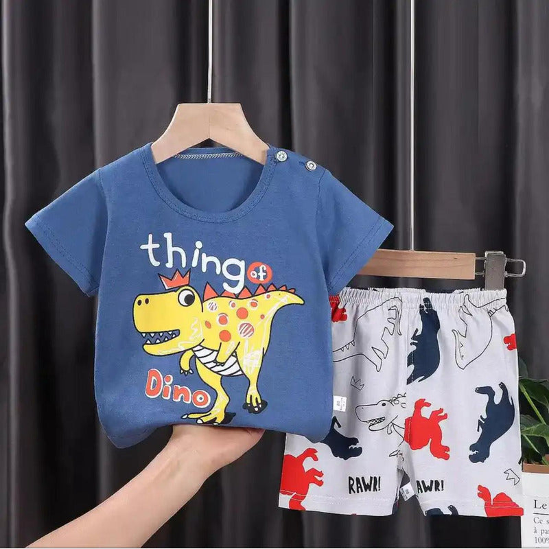 Conjunto De Niño Short Y Remera Bebe Varios Diseños Uniteduy