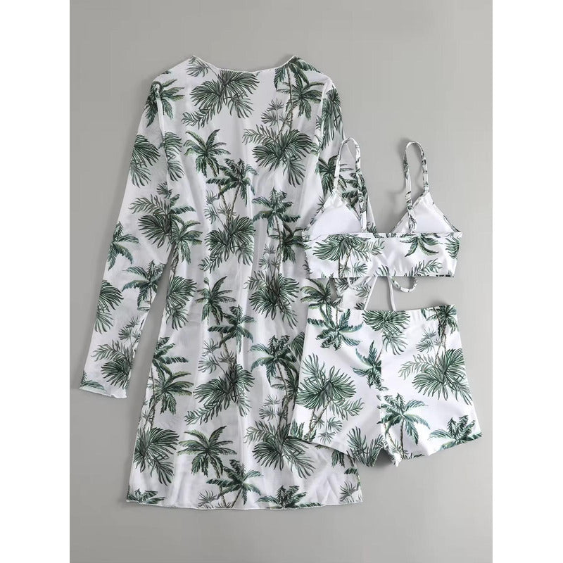 Bikini Malla 3 Piezas Tankini Short Soutien Camisa Uniteduy