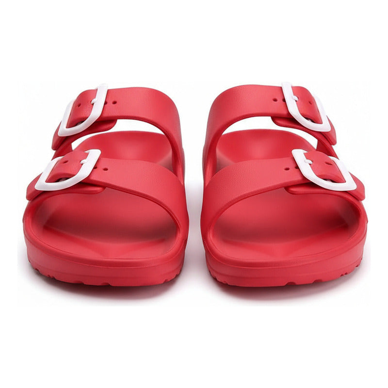 Sandalias Chancletas Antideslizante Con Hebilla Unisex