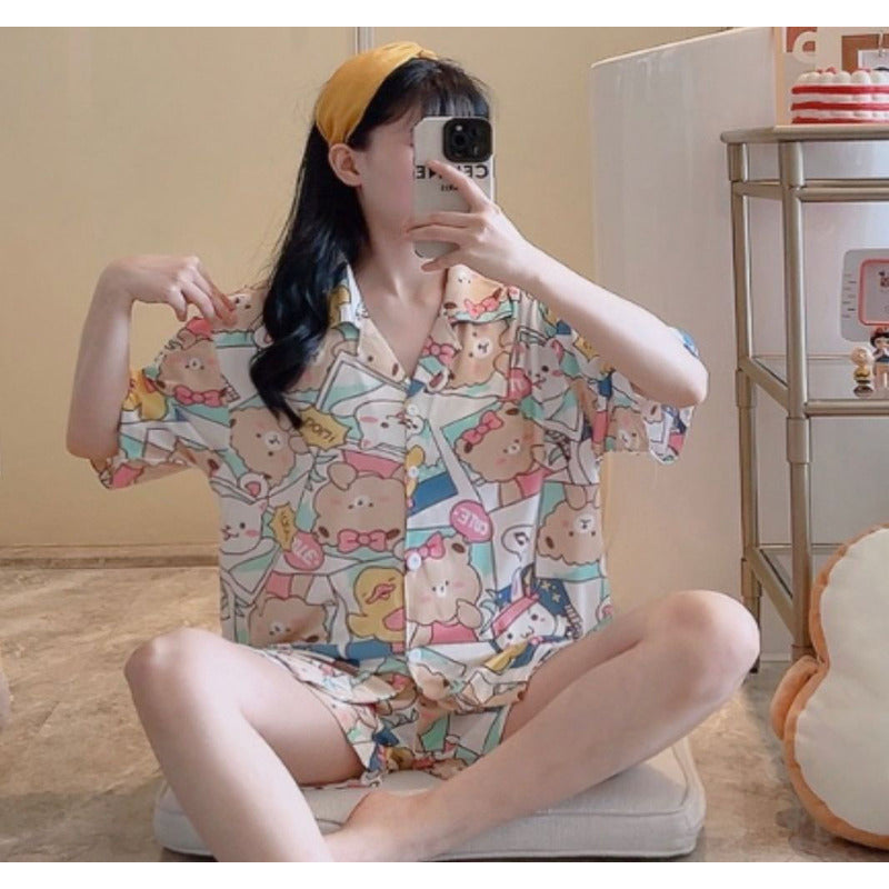 Pijama Corto Stitch - Snoopy - Patricio Bob Esponja Y Varios