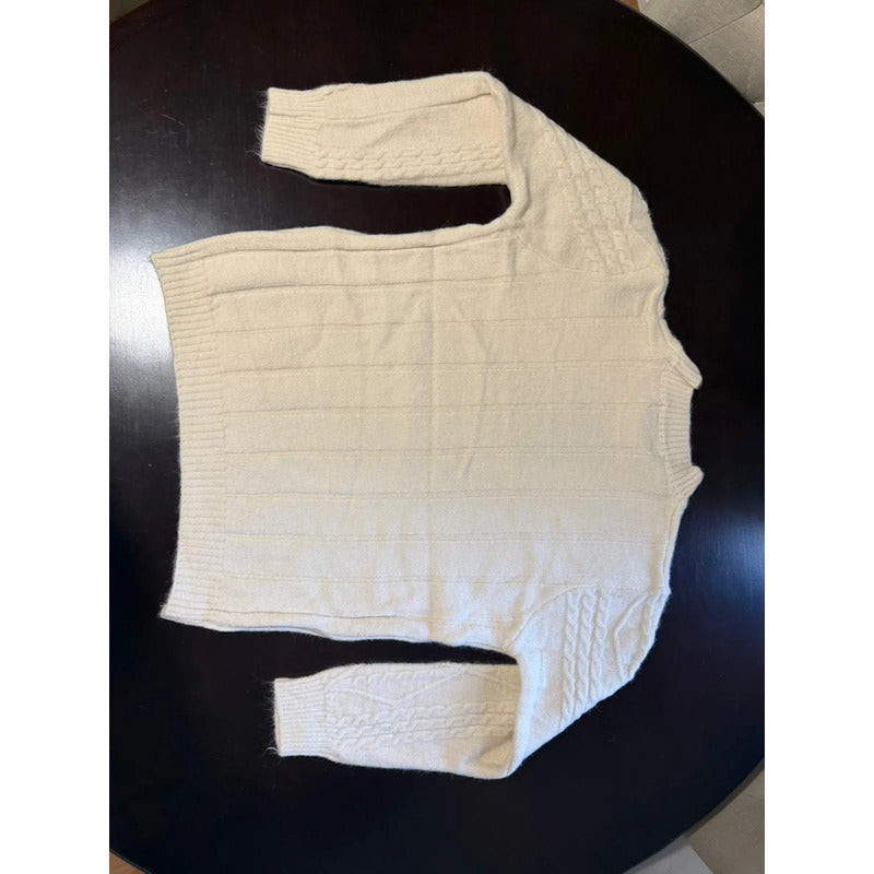 Buzo Manga Larga Trenzado Elastizado Para Mujer Elegante