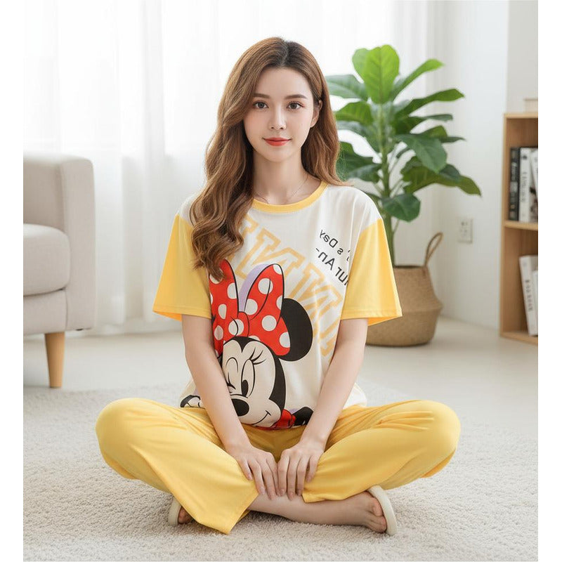 Pijama Pantalon Y Remera Stitch Minnie Donald Daisy Mickey