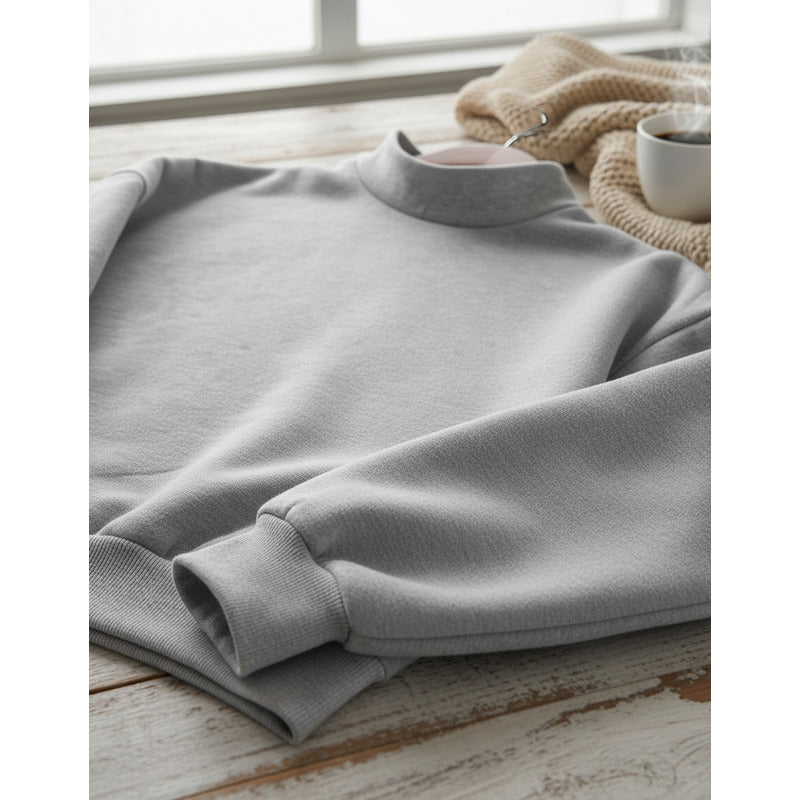 Buzo Deportivo Mujer Cuello Redondo Con Felpa Uniteduy