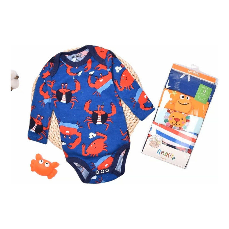 Body Bebe Pack Por 5 Manga Larga  Modelos Surtidos Uniteduy