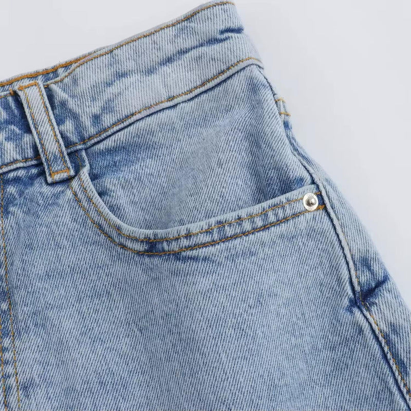 Short Bermuda De Jeans Dama Con Bolsillos Uniteduy