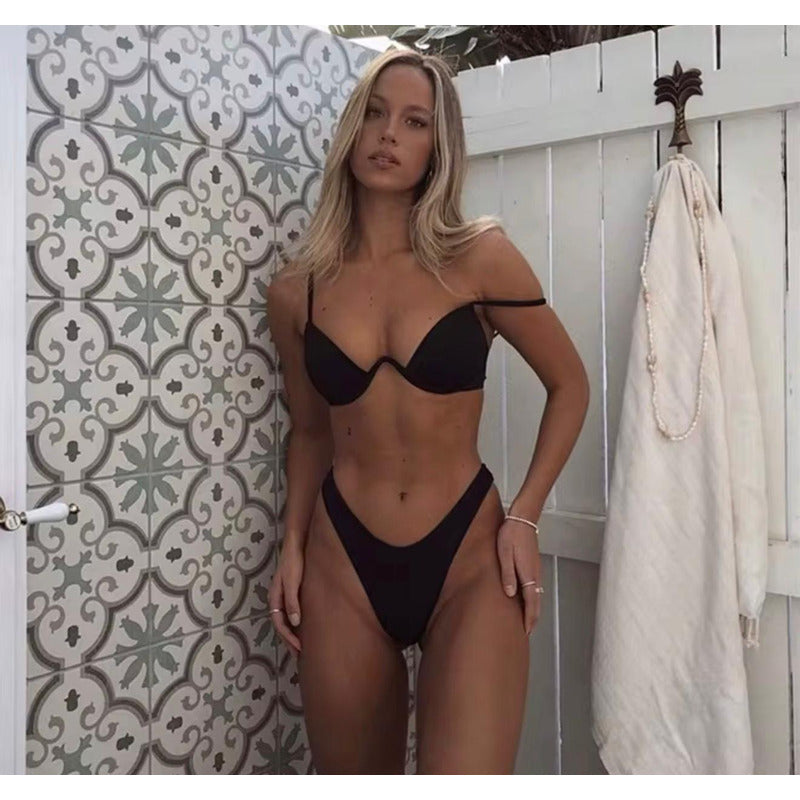 Bikini Malla Soutien Con Aro Y Colaless En V Varios Colores