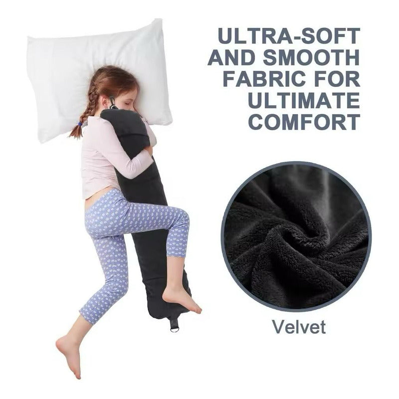 Almohada Funda Cuello Viaje Rellenable Con Ropa Untieduy