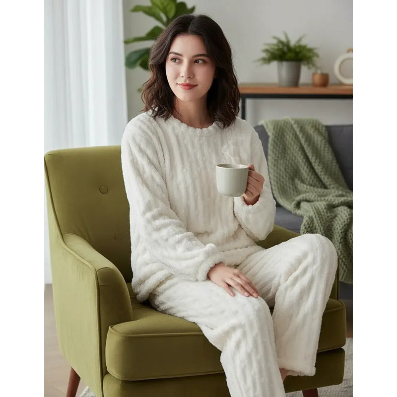 Pijama Peluche Peludo Plush Texturado De Dama Varios Colores