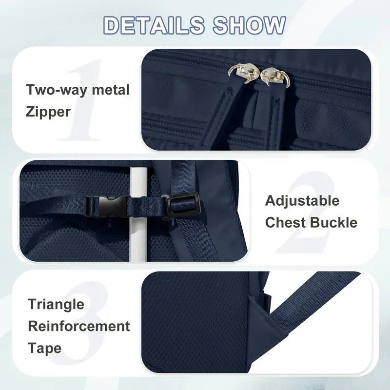 Mochila Viaje Grande Con Usb Varias Reparticiones Uniteduy