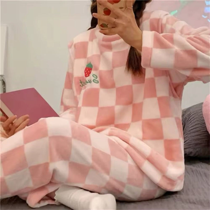 Pijama Peluche Largo Plus Abrigados Varios Diseños Y Colores