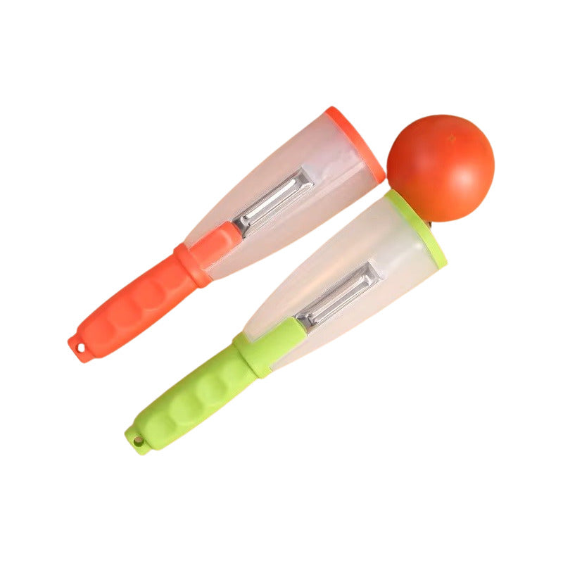 Uniteduy! Pelador Con Contenedor, Super Practico!