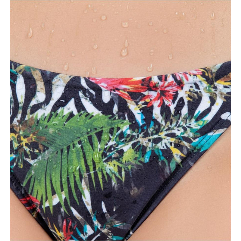 Bikini Malla Estampado Amazonas Triángulo Con Tiras Uniteduy