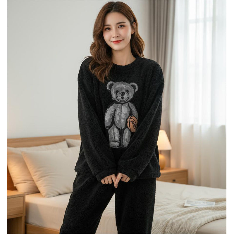 Pijama Peluche Largo Osos Plus Abrigados Varios Colores