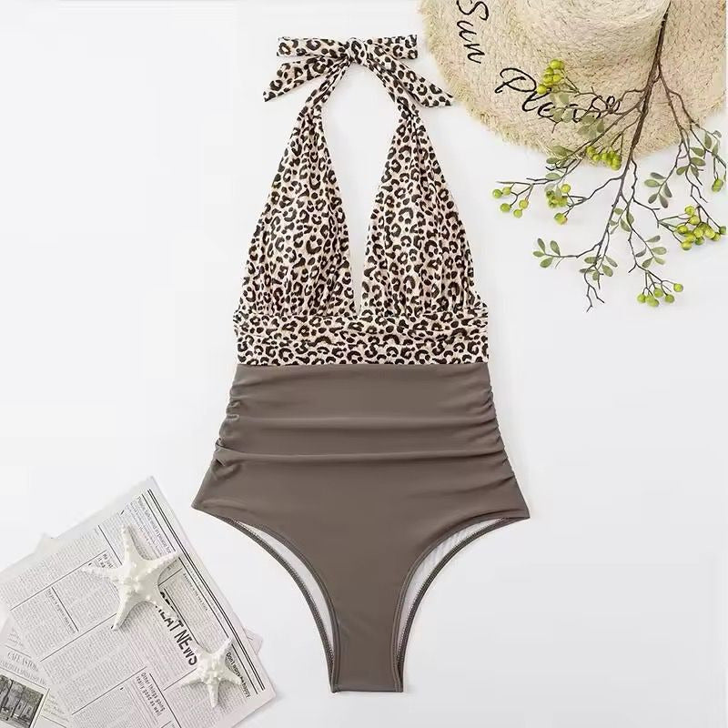 Malla Entera Triangulo Plisada Combinada Bikini Del M Al Xl