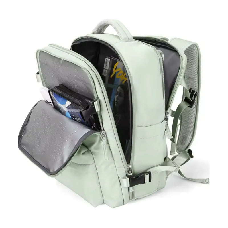 Mochila Viaje Grande Con Usb Varias Reparticiones Uniteduy