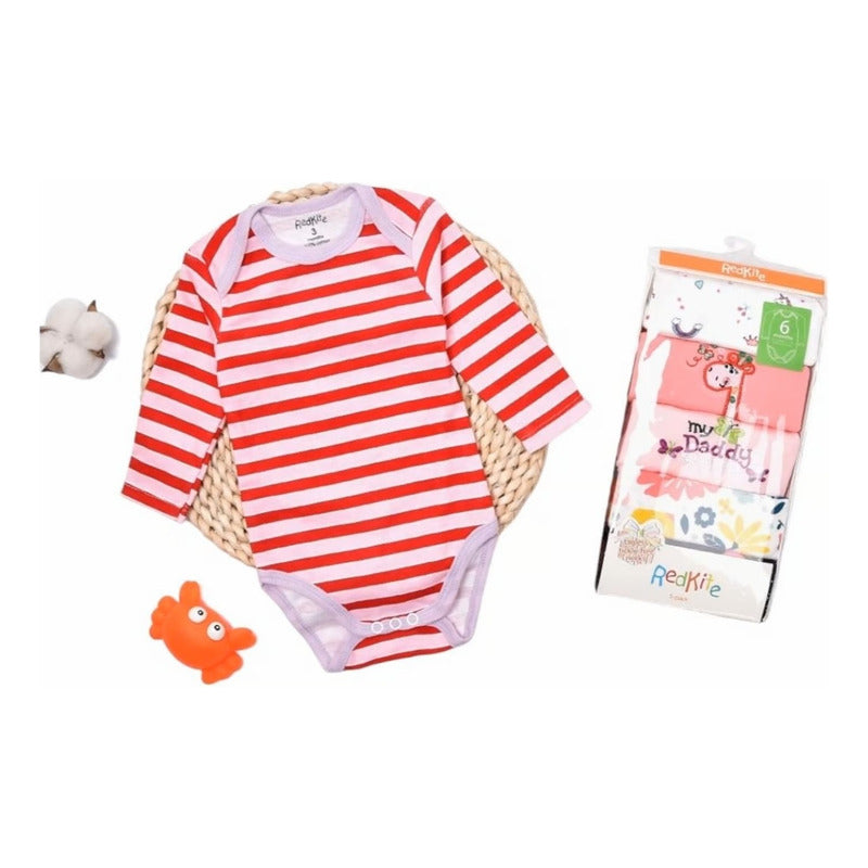 Body Bebe Pack Por 5 Manga Larga  Modelos Surtidos Uniteduy