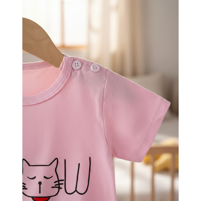 Remeras Manga Corta Algodon Bebes Y Niños Varios Diseños