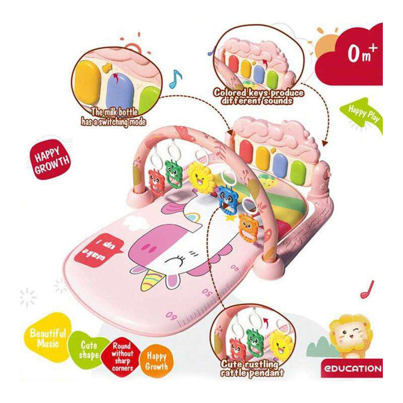 Gimnasio Alfombra Musical E Interactivo Con Piano Uniteduy