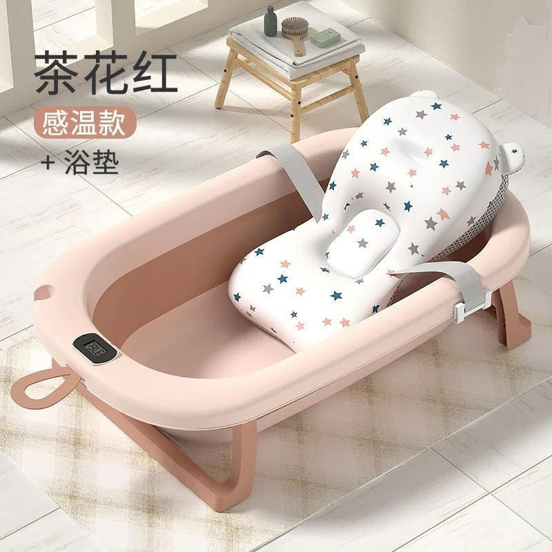 Baño Bañito Bebes Plegable Con Termómetro Con Baby Splash