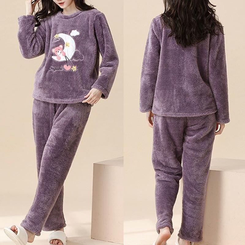Pijama Peluche Largo Osos Plus Abrigados Varios Colores