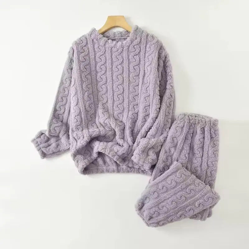 Pijama Peluche Peludo Plush Texturado De Dama Varios Colores