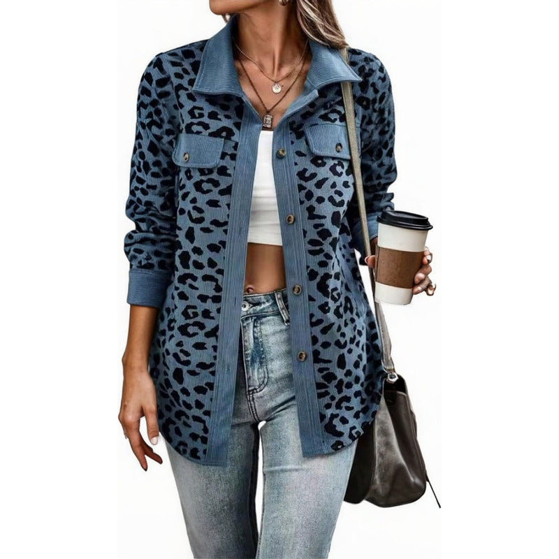 Sobre Camisa Pana Animal Print Varios Colores