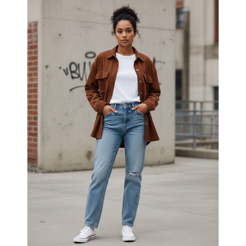 Sobre Camisa Pana Lisos Varios Colores Sin Puños Uniteduy