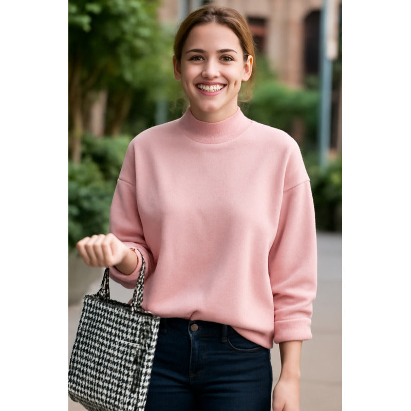 Buzo Deportivo Mujer Cuello Redondo Con Felpa Uniteduy