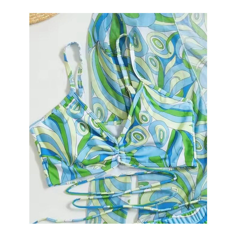 Bikini Malla 3 Piezas Tankini Short Soutien Camisa Uniteduy