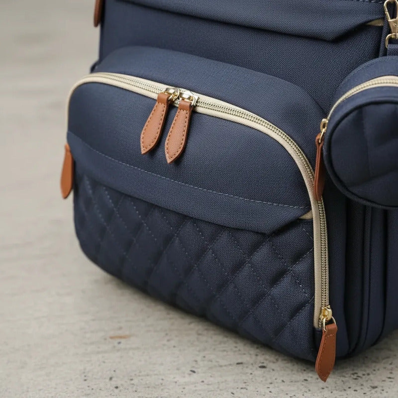 Bolso Mochila Maternal Cuna Bebé  Cambiador Y Usb Uniteduy