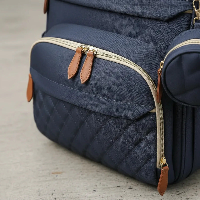 Bolso Mochila Maternal Cuna Bebé  Cambiador Y Usb Uniteduy