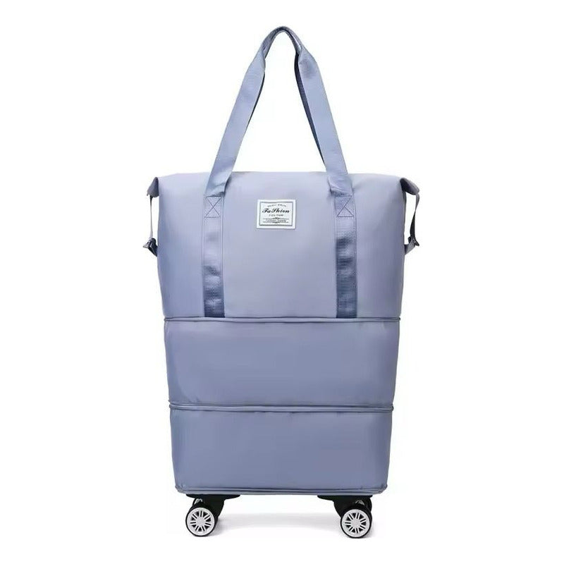 Bolso De Viaje Plegable Expandible Con Ruedas Desmontables