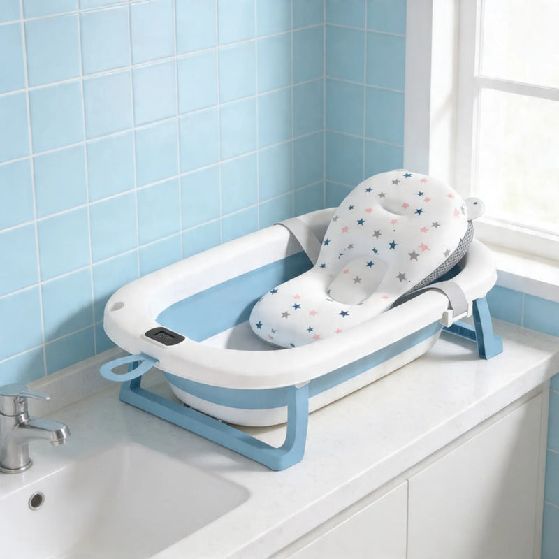 Baño Bañito Bebes Plegable Con Termómetro Con Baby Splash
