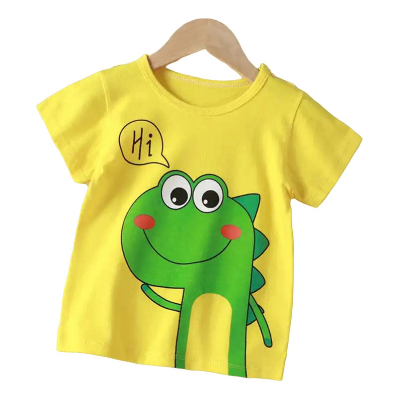 Remeras Manga Corta Algodon Bebes Y Niños Varios Diseños