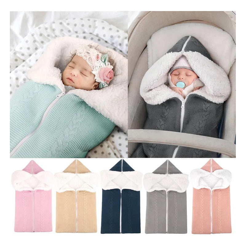 Sobre Bundle Manta Bebe Con Cierre Corderito Y Lana