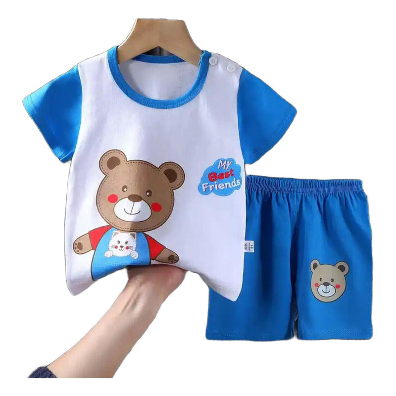 Conjunto Short Y Remera Bebe Y Niño  Uniteduy