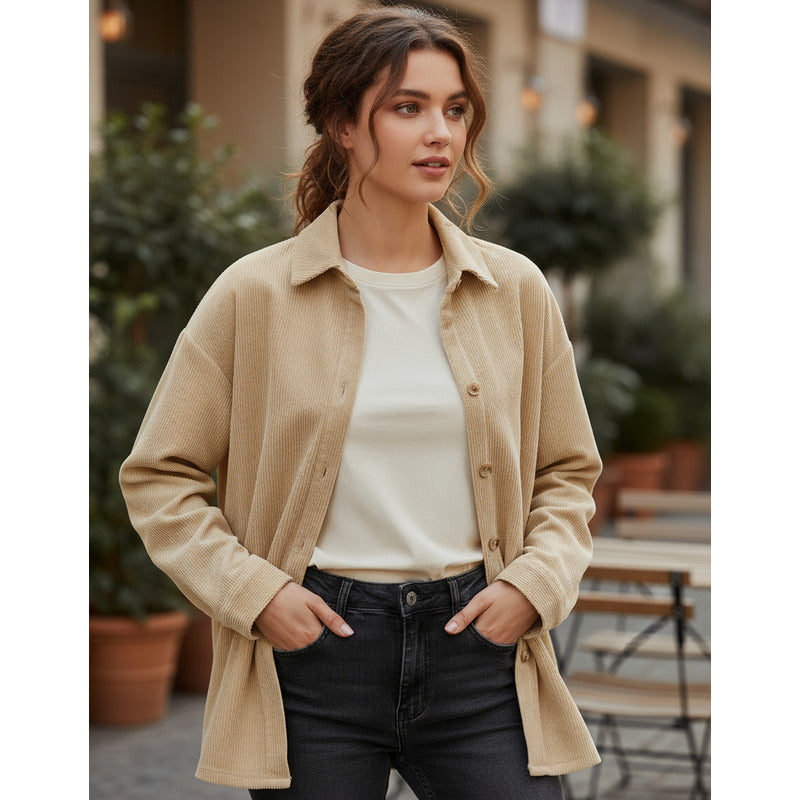 Sobre Camisa Pana Lisos Varios Colores Sin Puños Uniteduy