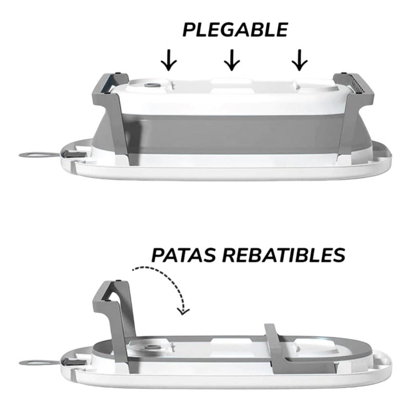 Baño Bañito Bebes Plegable Con Termómetro Con Baby Splash