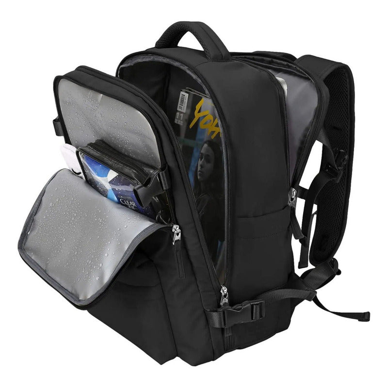 Mochila Viaje Grande Con Usb Varias Reparticiones Uniteduy