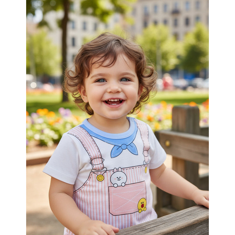 Remeras Manga Corta Algodon Bebes Y Niños Varios Diseños